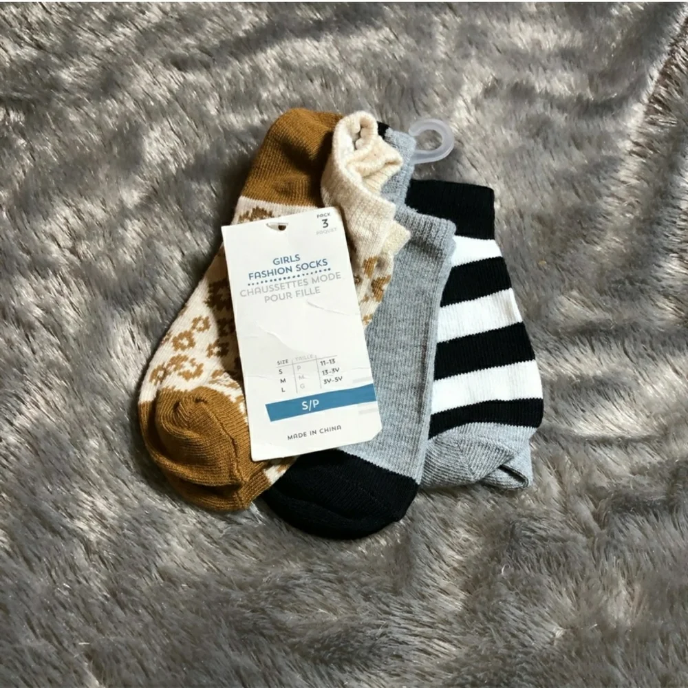 NWT 9 Variety Pack Ankle Socks for kids
